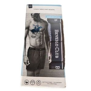 Beverly Hills Polo Club Premium Knit Boxers Size  XXL Men's 4 Pack MSRP $42.00
